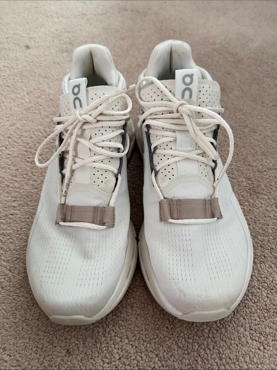On Running Shoes - On Running Cloudnova 2 Women’s Athletic Sneakers in Ice/Sand